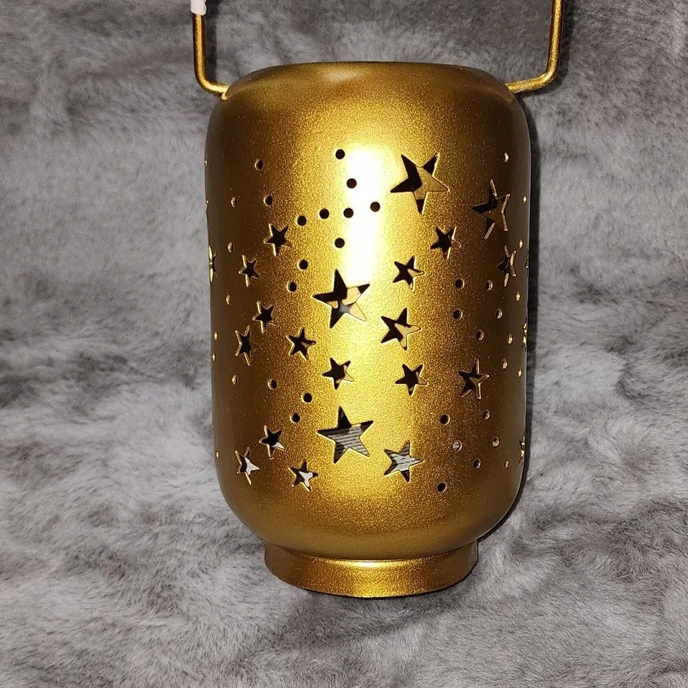 NIB‎ Artisan Direct Milky Way Gold Plated Steel Lantern